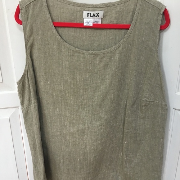 Flax Green Sleeveless Top - Picture 2 of 7